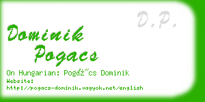 dominik pogacs business card